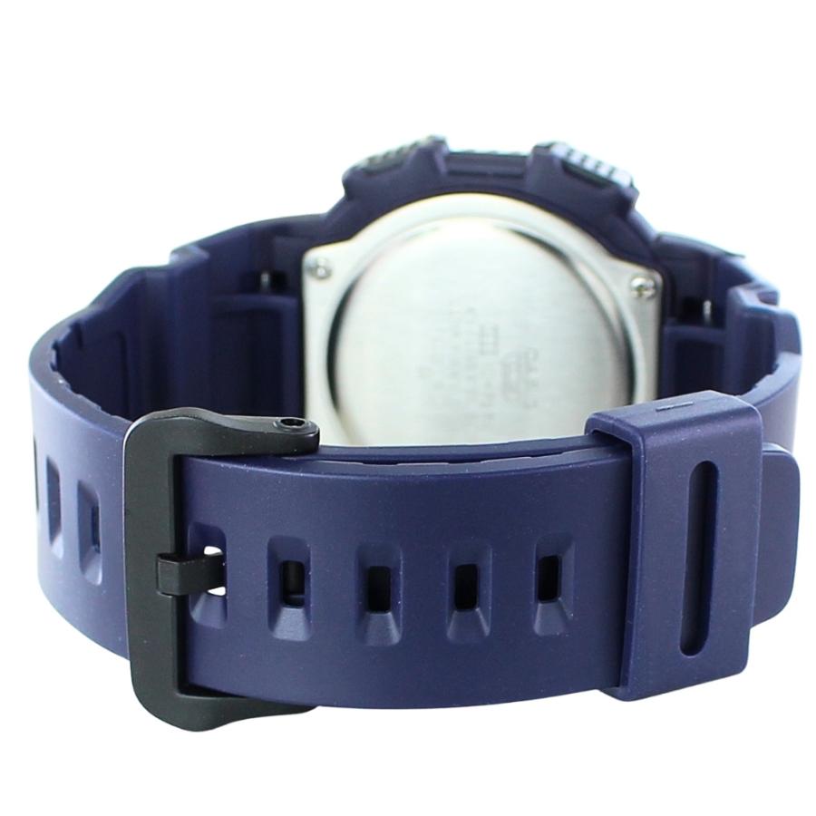 【稼働】CASIO デジタル腕時計 100M WATER RESIST CASIO（カシオ） 腕時計 メンズ デジタル スクエア ネイビー 100m防水