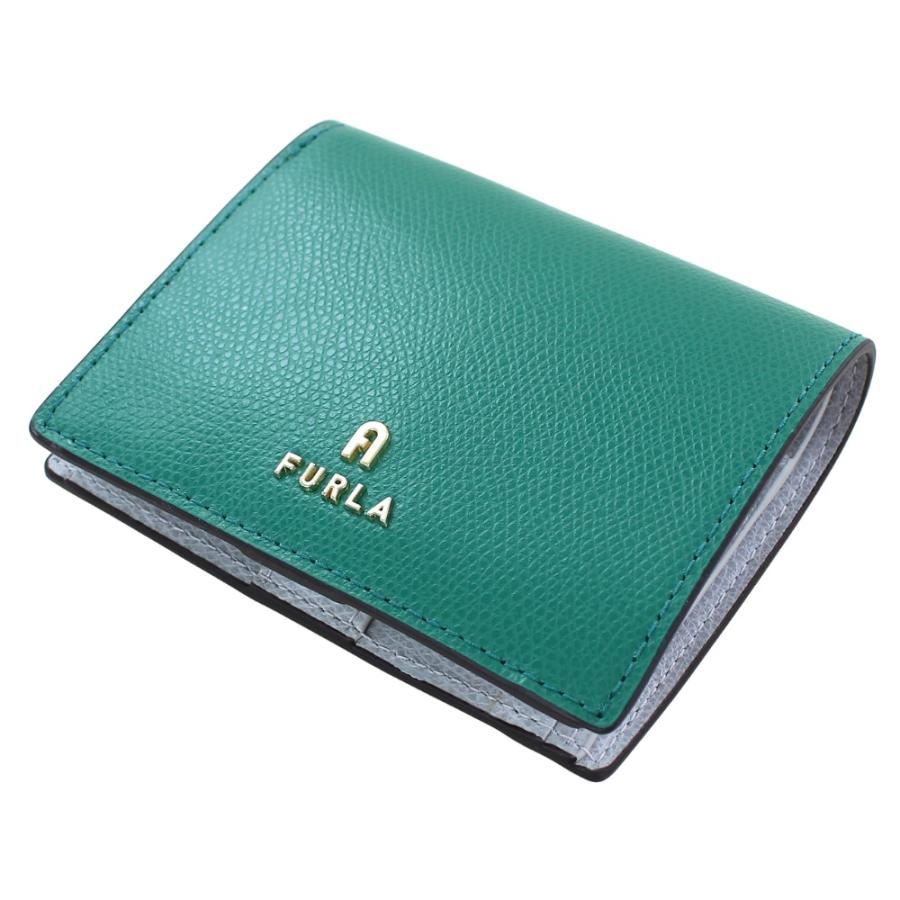 FURLA（フルラ） 財布 レディース 二つ折り グリーン レザー 小銭入れ