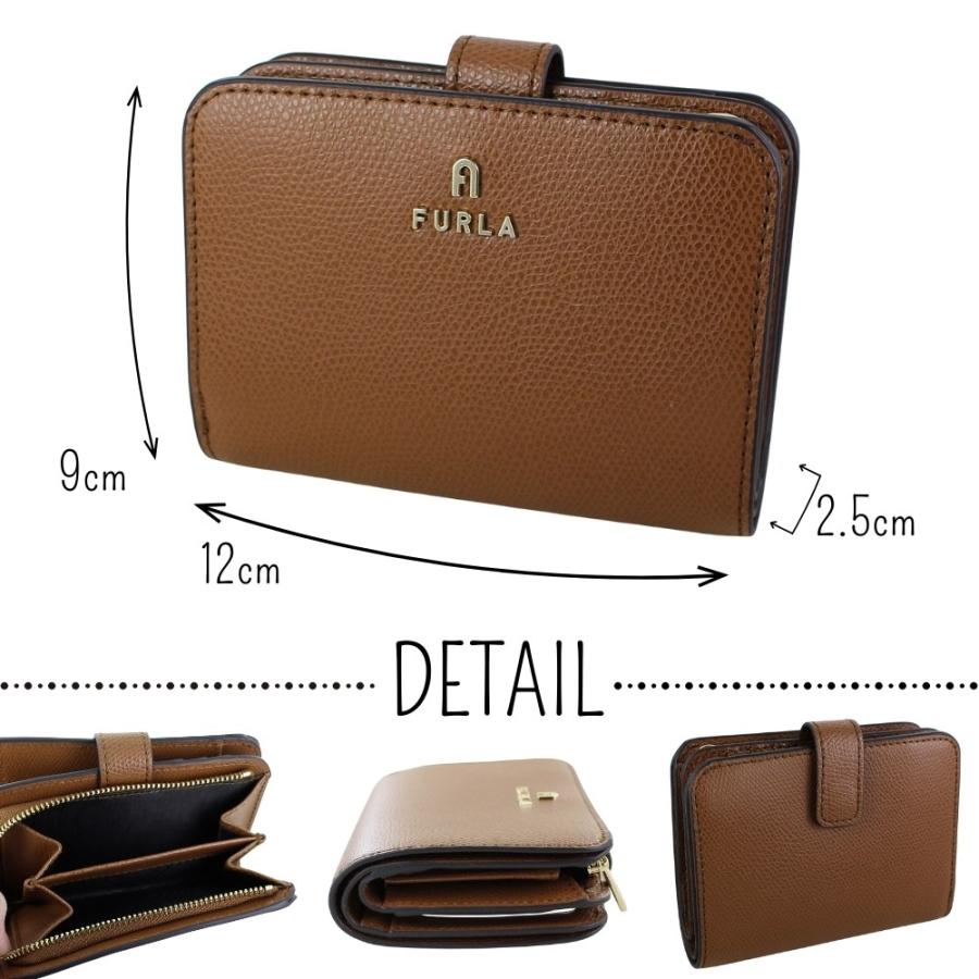 FURLA（フルラ） 二つ折り財布 CAMELIA レディース 本革 レザー スリム