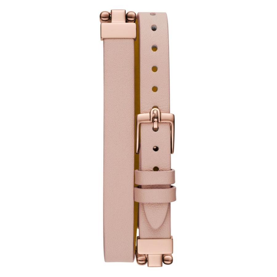 FURLA（フルラ） 腕時計 レディース ピンク 二重巻き 革ベルト レザー