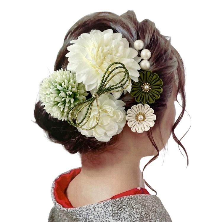 髪飾り 成人式 着物 和装 振袖 袴 七五三 入学式 卒業式 紐 リボン つまみ 