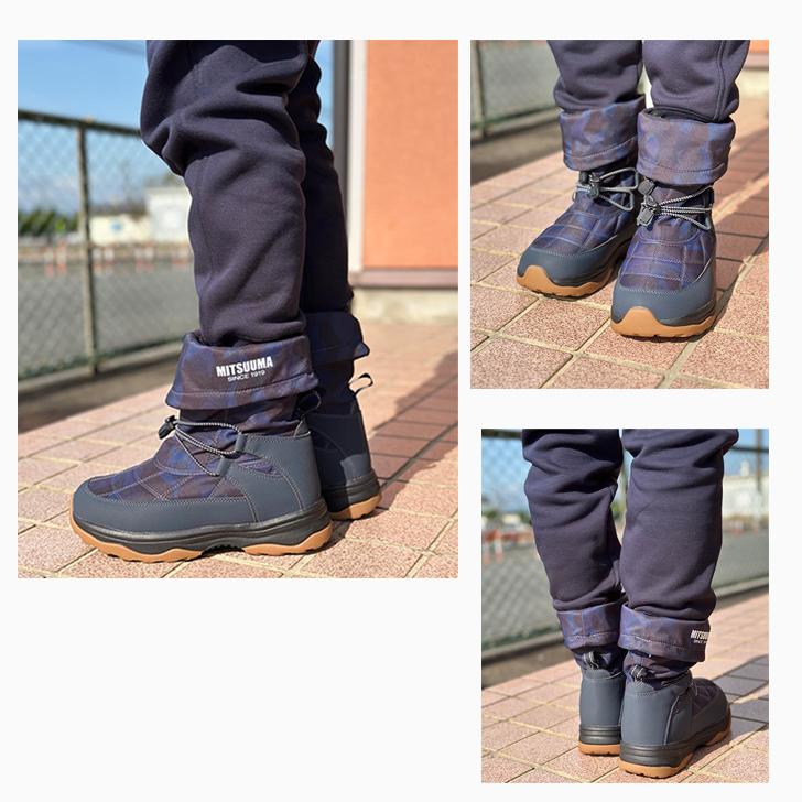 ミツウマ 防寒ブーツ SB-857 2Way 軽量 防水 防滑 スノーブーツ