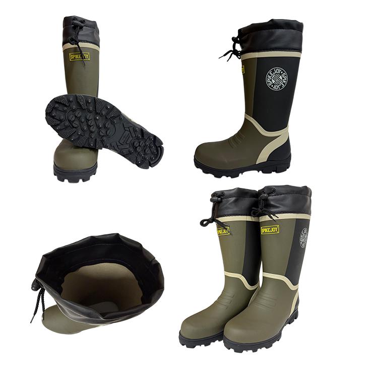 スパイク長靴 福山ゴム スパイクジョイ＃6 メンズ 作業長靴 スパイク