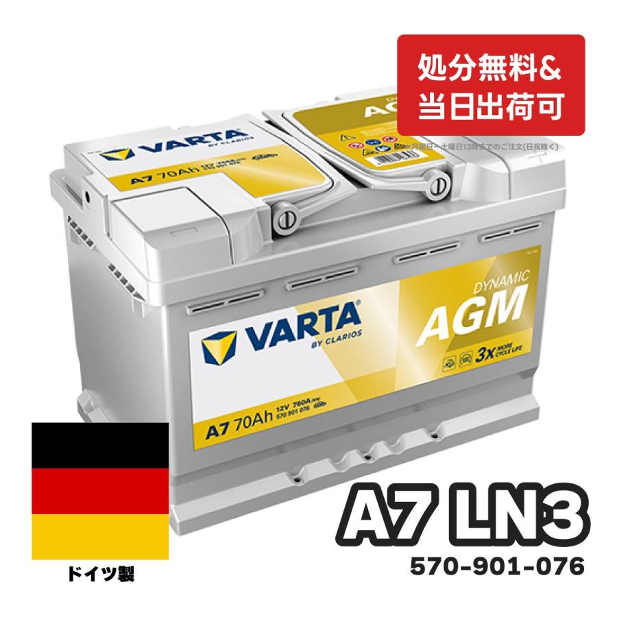 VARTA SILVER Dyamic AGM 輸入車用 570 901 076 570901076J382 | VARTA Automotive Batteries