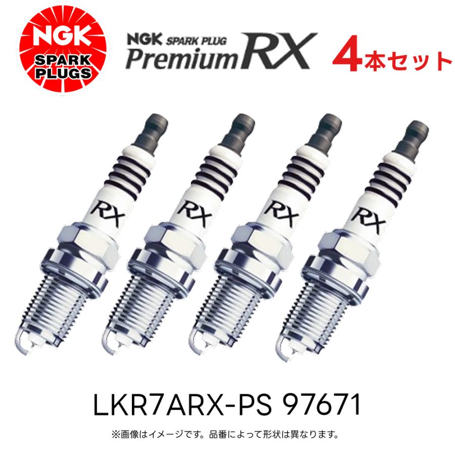 ファミリーコン… NGK LKR7ARX-PS 4本セット スパークプラグ プレミアムRXプラグ 97671