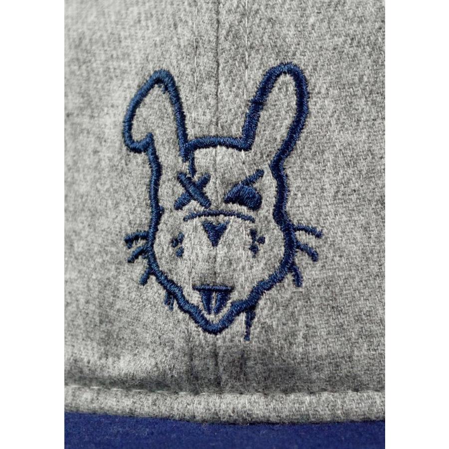 うさぎ キャラクター デザイン キャップ メンズ ウール ブラック
