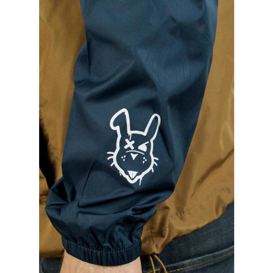 ウインドブレーカー ロゴ入り ネイビー カーキ メンズ うさぎ ラビット