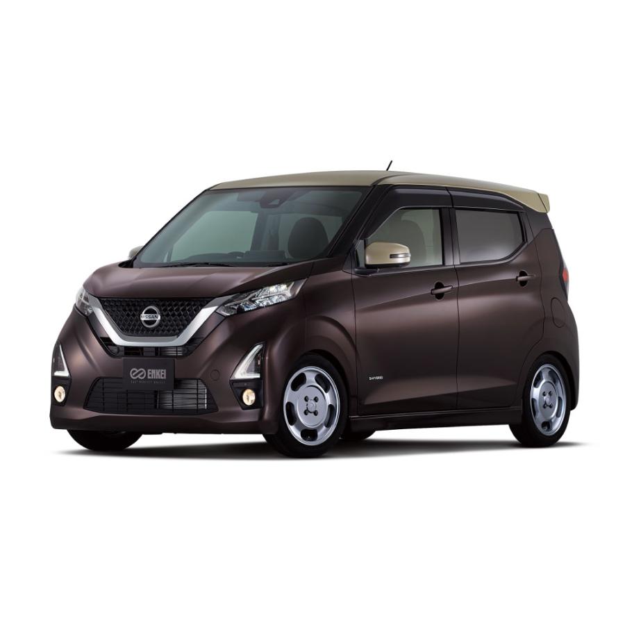 エンケイ all seventeen オールセブンティーン ホイール 15インチ 5.5J +45 4H PCD100 マシニングシルバー カスタム ドレスアップ ENKEIの画像