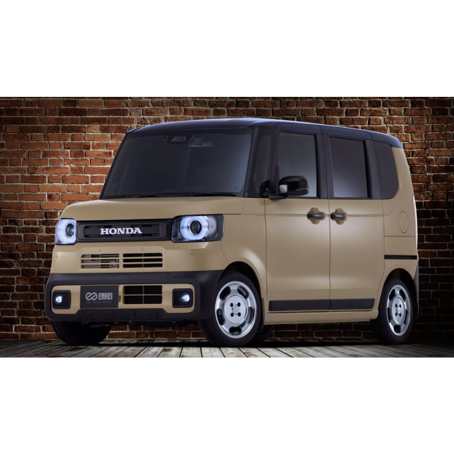 エンケイ all seventeen オールセブンティーン ホイール 15インチ 5.5J +45 4H PCD100 マシニングシルバー カスタム ドレスアップ ENKEIの画像