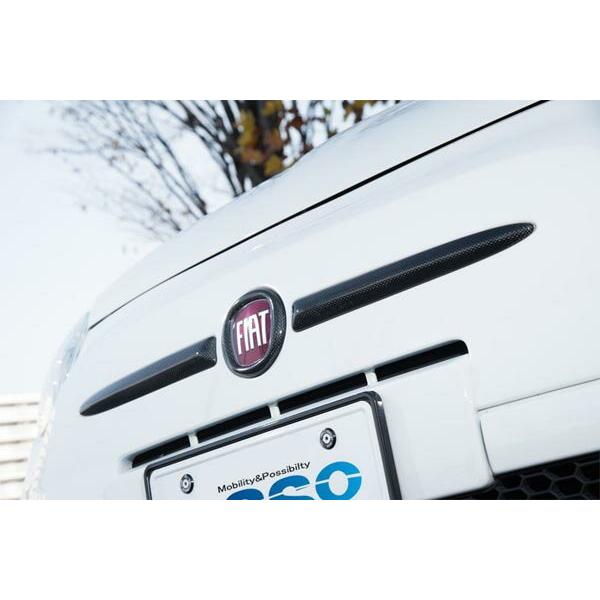 フロントエンブレムプロテクター カーボン FIAT500 Ino la Design ASSO アッソ | Partire | 03