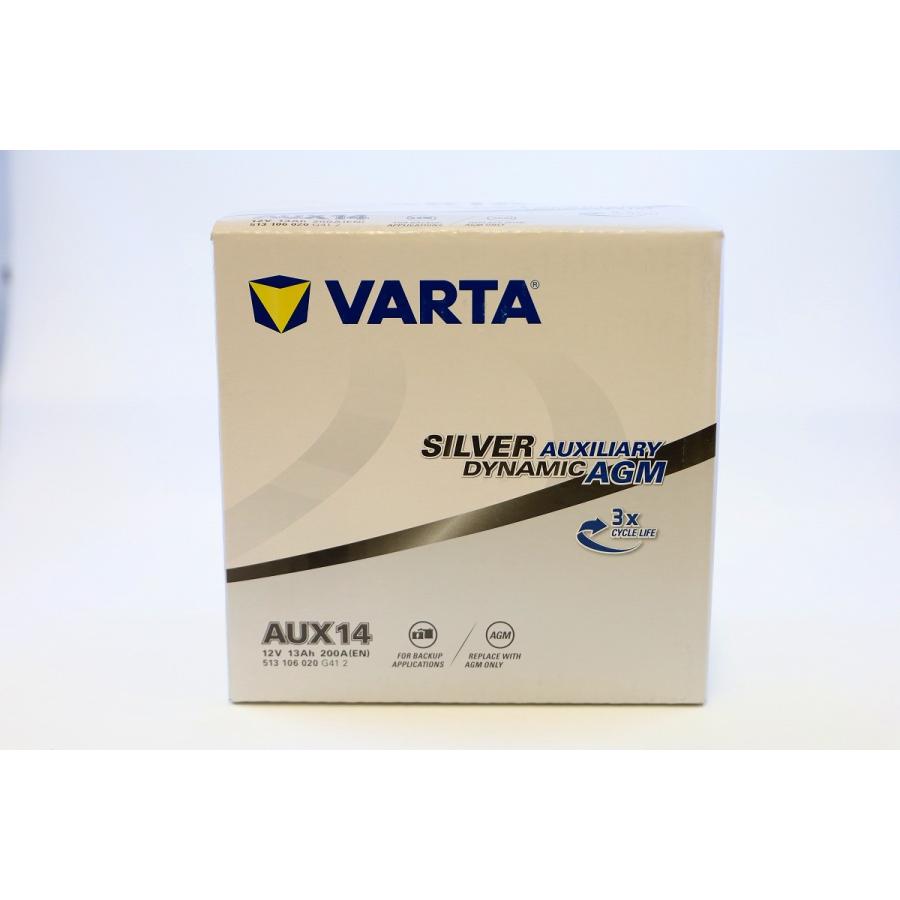 VARTA 補機 バッテリー 513106020G412 AGM AUX14 バルタ 513 106 020 G41 2 サブバッテリー メルセデスベンツ｜norauto｜04