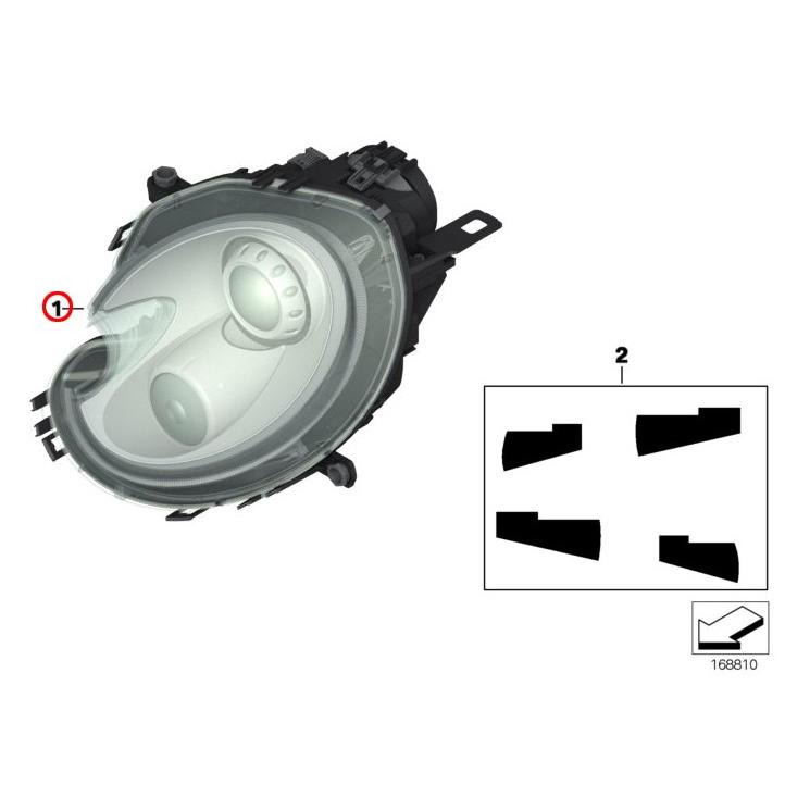BMW 63122751874 ハロゲンヘッドライト 右 後期用 BMW純正部品・新品