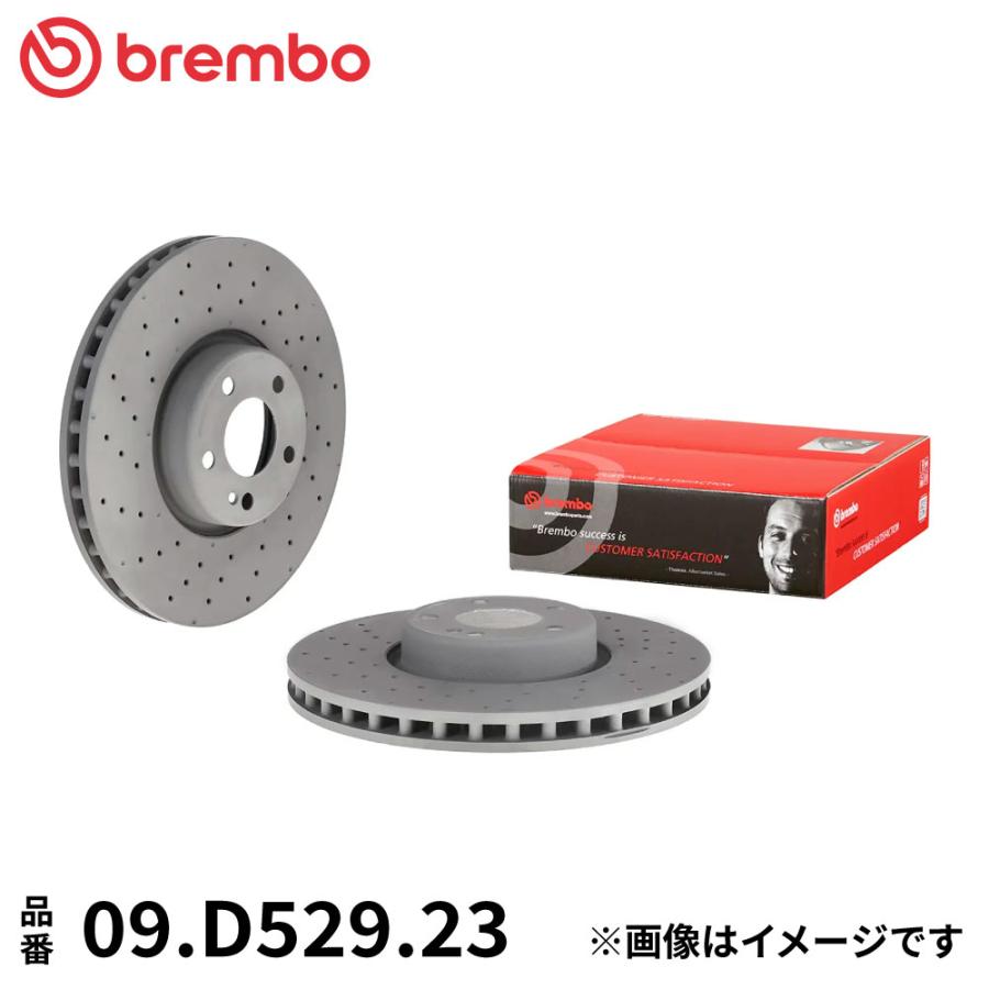 brembo（ブレンボ） 09.D529.23 ブレーキディスク ローター 左右セット フロント 2枚 ブレーキローター スタンダードタイプ ...
