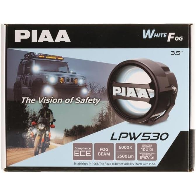 PIAA 後付けランプ 丸形 LED 白色_6000K 【LPW530シリーズ】 FOG BEAM
