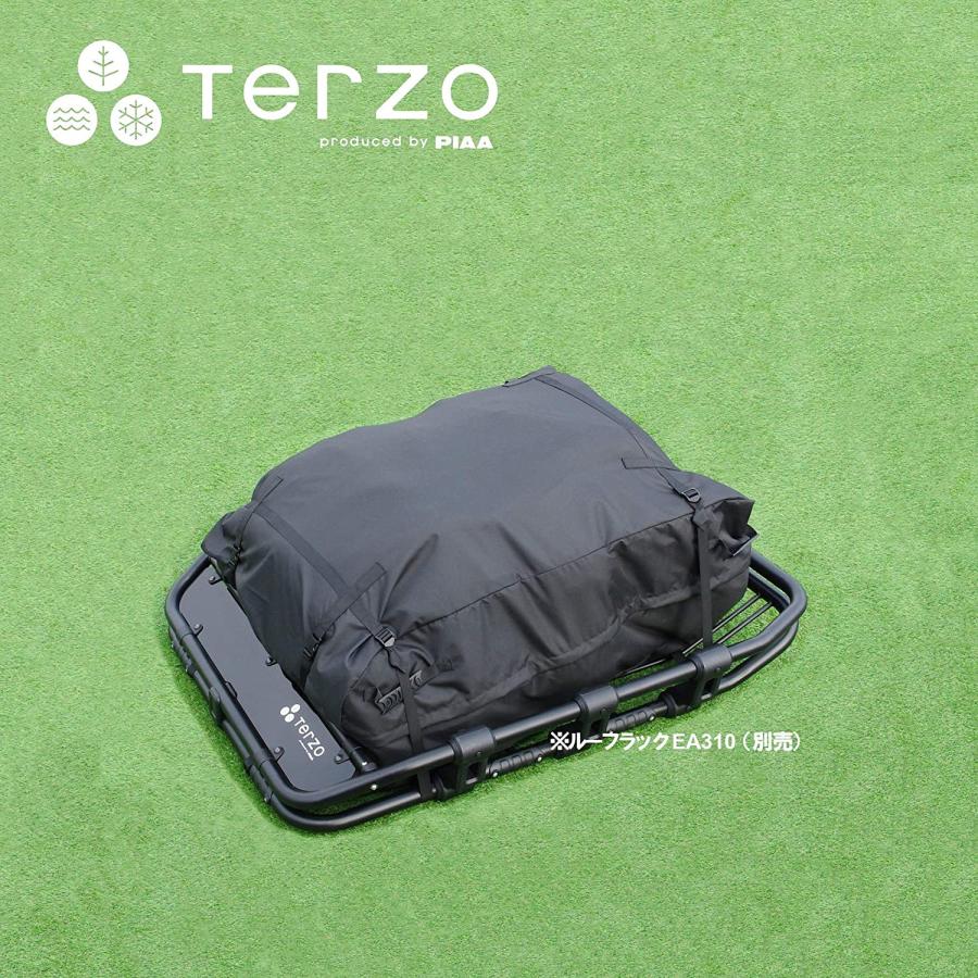 Terzo テルッツォ by PIAA ルーフラック オプション 350L ルーフラックバッグ ブラック 防水・防塵対応 ファスナーフラップ採用 固定用バックルベルト付 EA313 | PIAA | 04