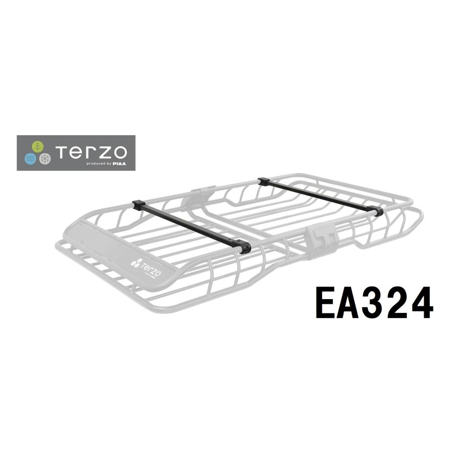 Terzo テルッツォ by PIAA ２本入 【マルチジョイントバー】 ブラック ［ルーフバスケットスマートスタイル用］ ピア EA324 | TERZO