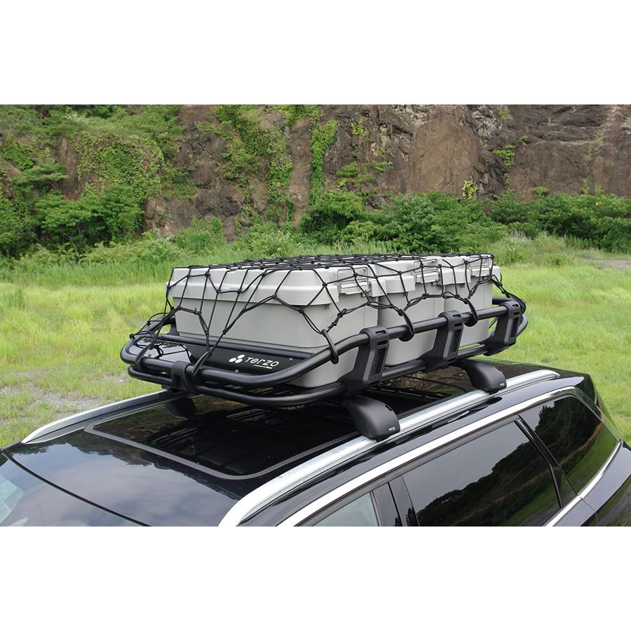 Terzo テルッツォEA75HR バスケットラック用 カーゴネット ブラック レギュラー 1個入  1200x1200ミリ 大型パイプ径対応 |  | 03