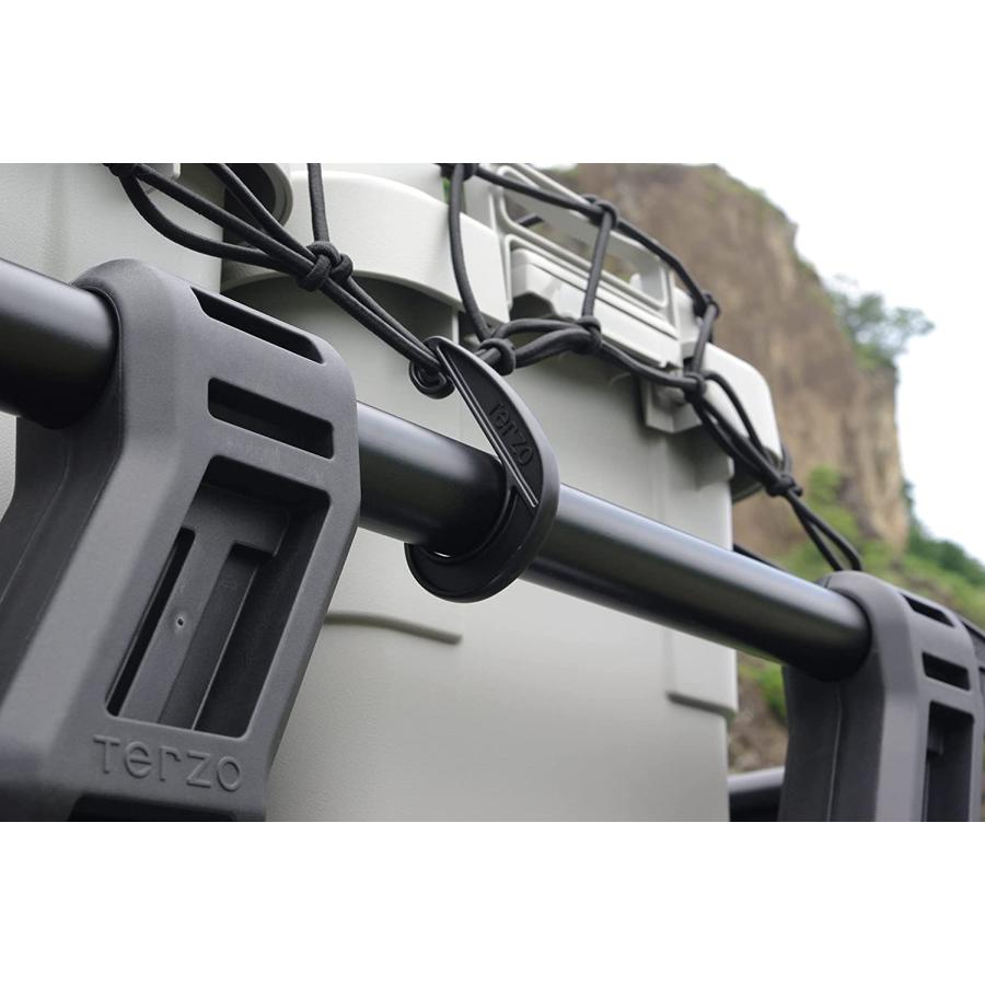 Terzo テルッツォEA75HR バスケットラック用 カーゴネット ブラック レギュラー 1個入  1200x1200ミリ 大型パイプ径対応 |  | 04