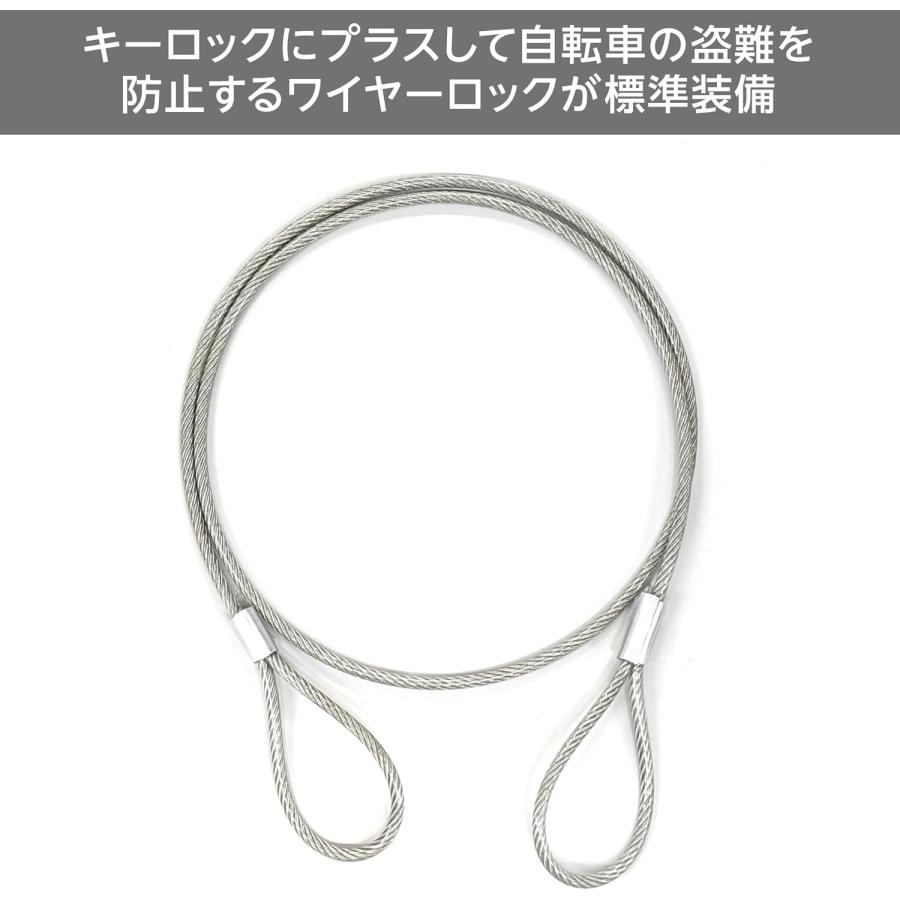 Terzo テルッツォ (by PIAA) サイクルキャリア 1台積み ルーフ用 タイヤホールドタイプ ロック付 ワイヤーロック標準装備 シルバー×ブラック EC31 | PIAA | 10