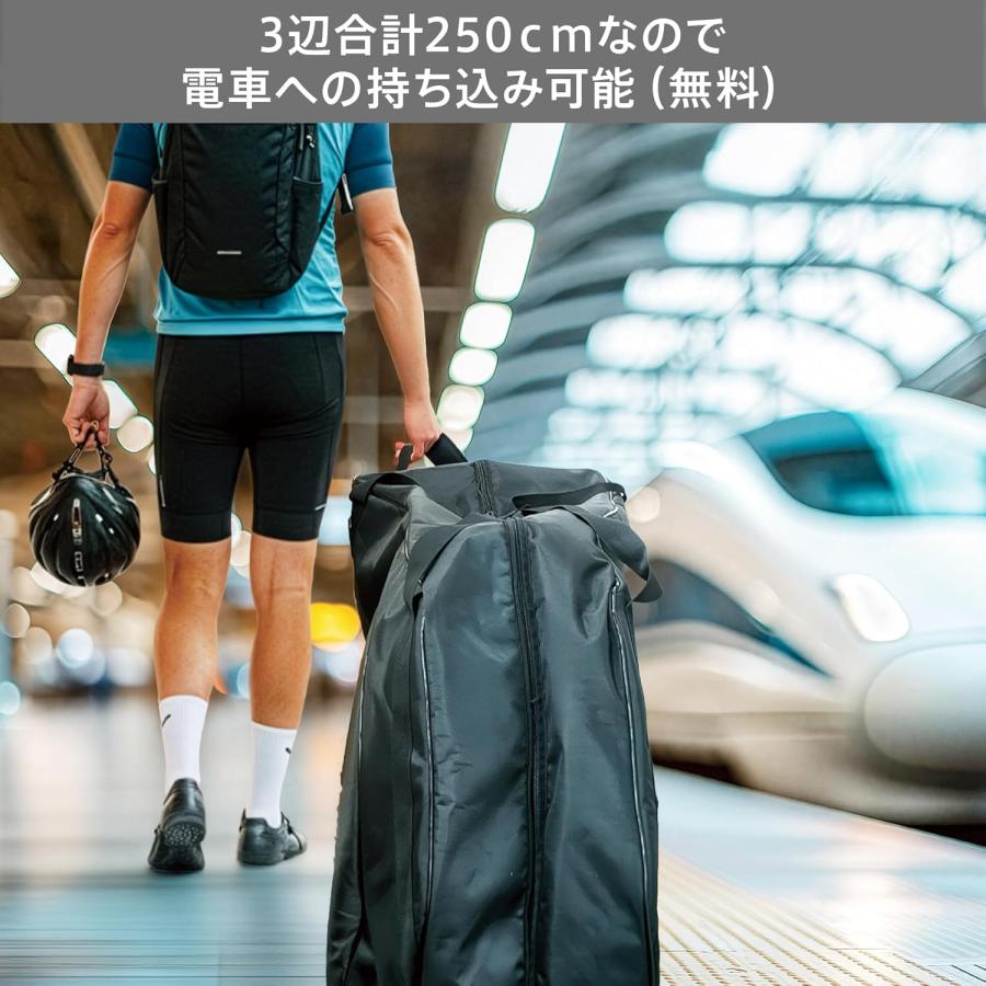 テルッツォ Terzo by PIAA サイクル用 輪行バック EC35 1台用 ブラック 新幹線・在来線もOK 楽に運べるキャスター付き 配送対応サイズ | PIAA | 02