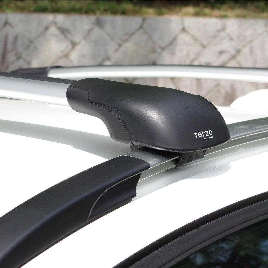Terzo テルッツォ  by PIAA  ベースキャリア フット 4個入 ルーフレールタイプ ブラック エアロバー用 ロック付 EF103A ピア | PIAA | 01