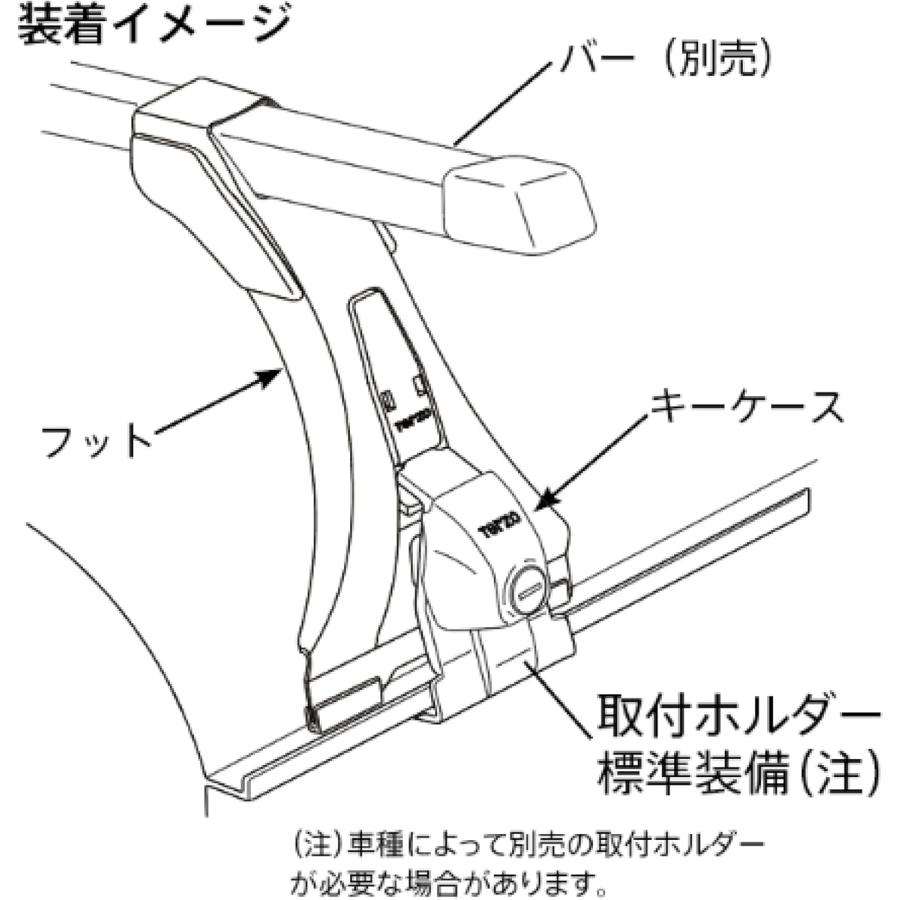 TERZO Terzo テルッツォ (by PIAA) ベースキャリア フット 4個入
