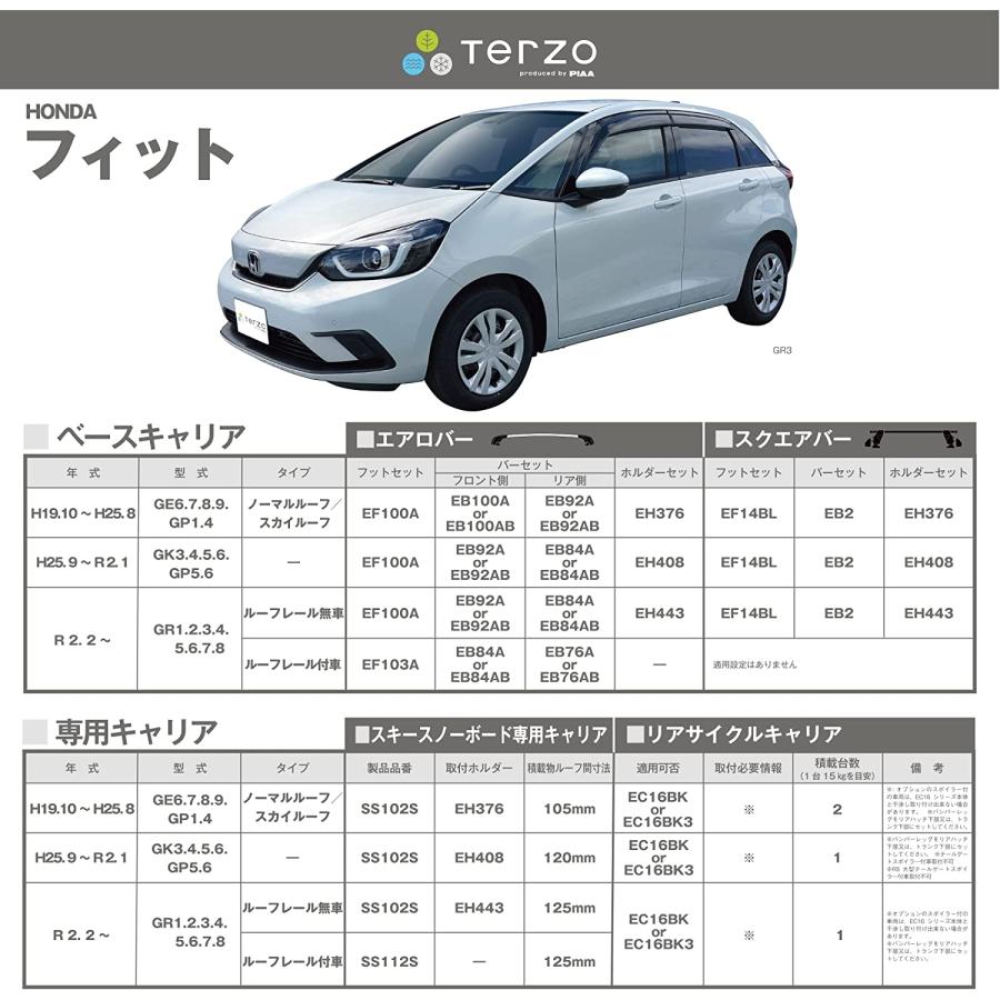 PIAA Terzo テルッツォ by PIAA ルーフキャリア ベースキャリア 車種別 