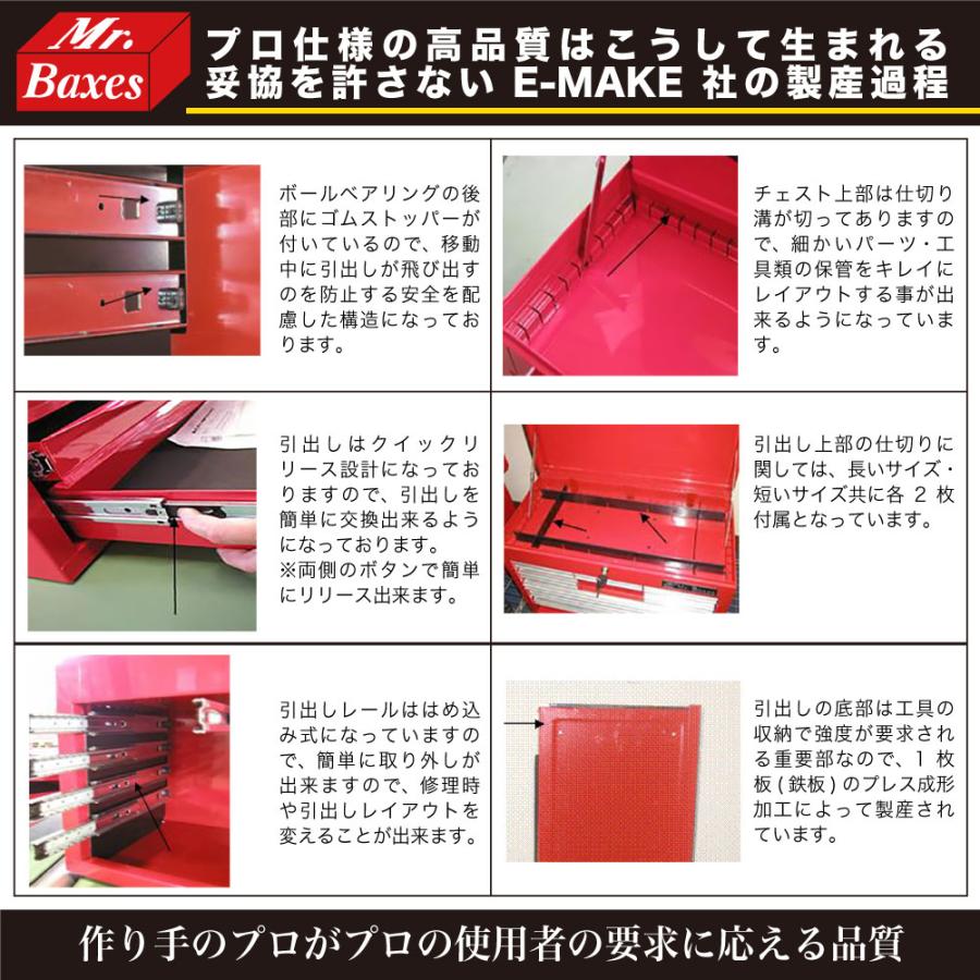 12段引出しトップチェスト EP333-12BX チェスト 収納 整備 工具