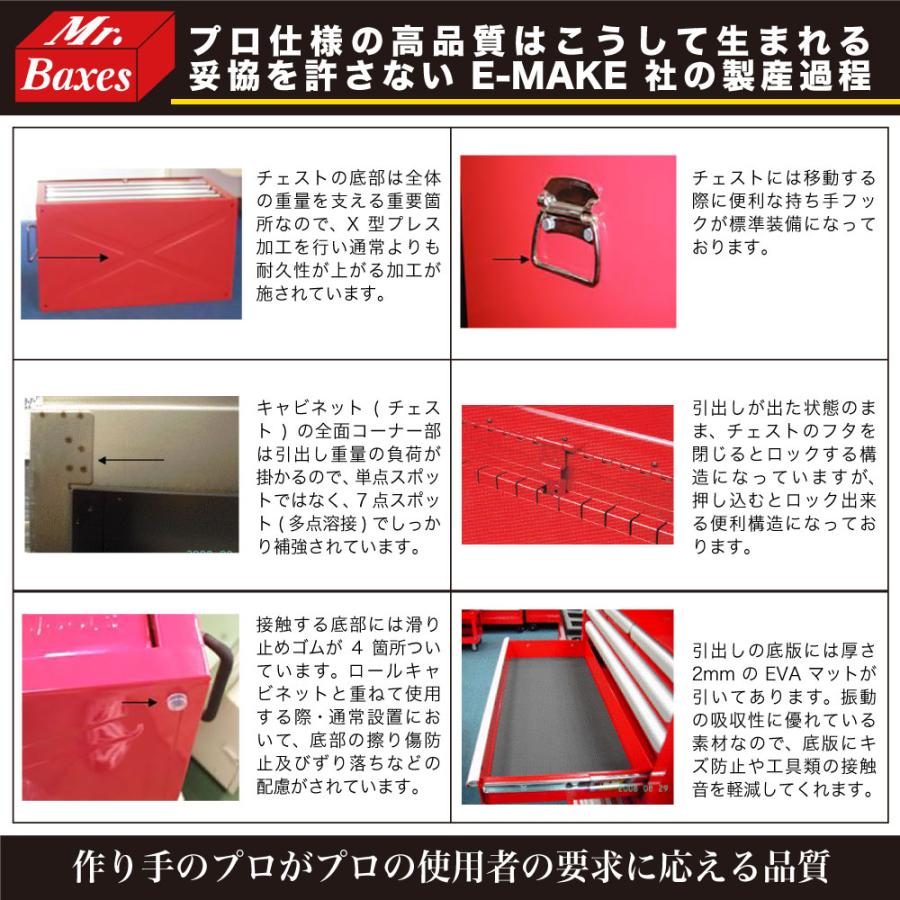 12段引出しトップチェスト EP333-12BX チェスト 収納 整備 工具