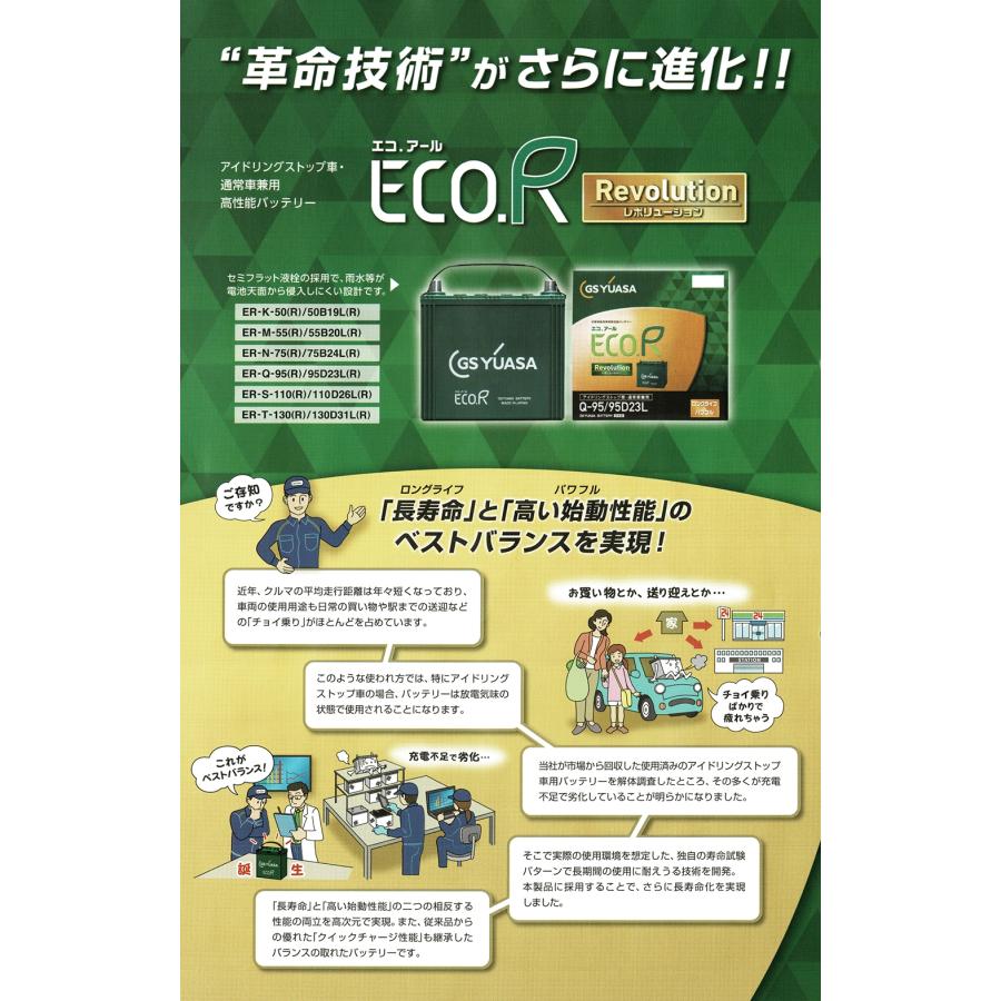 GSユアサ ER-K-50R/50B19R GS YUASA ジーエスユアサ 国産車バッテリー