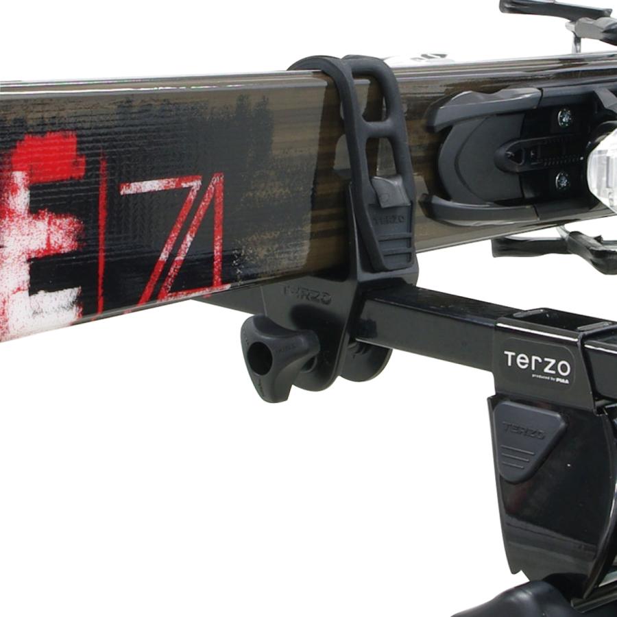 Terzo テルッツオ スキー マストホルダー ES1 スキーキャリア 1セット 2個入り 追加アイテム スクエアバー専用モデル ピア | PIAA | 01