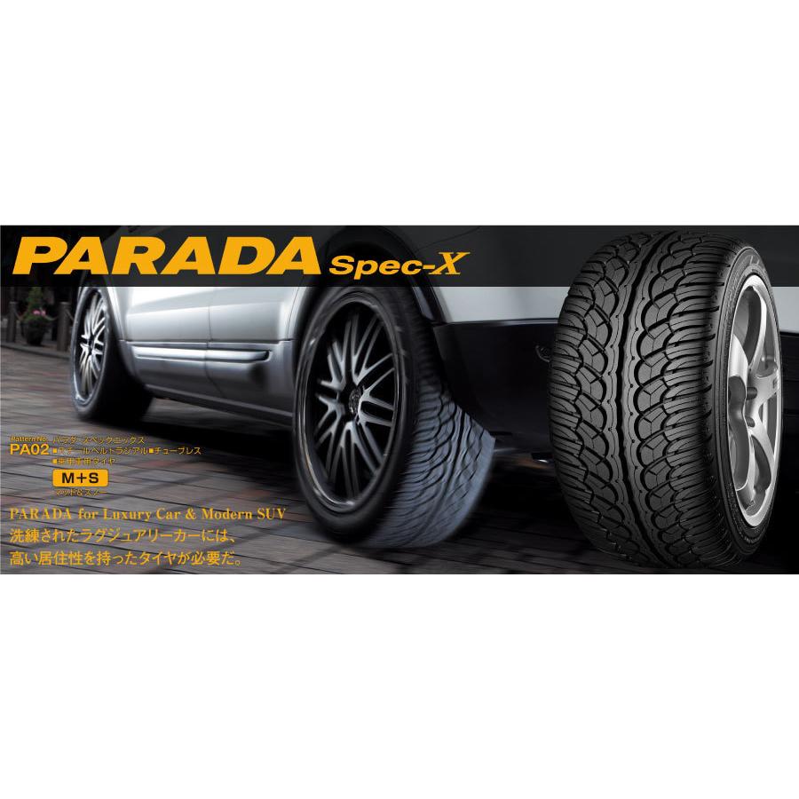 4本セット ヨコハマタイヤ PARADA Spec-X 315/35R24 114V  F0377 ミニバン SUV パラダ スペックエックス PA02 ドレスアップ ホビー タイヤ インチアップに｜norauto｜02