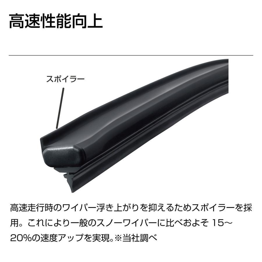 PIAA ワイパーブレード 雪用 375mm 特殊シリコンゴム フラット