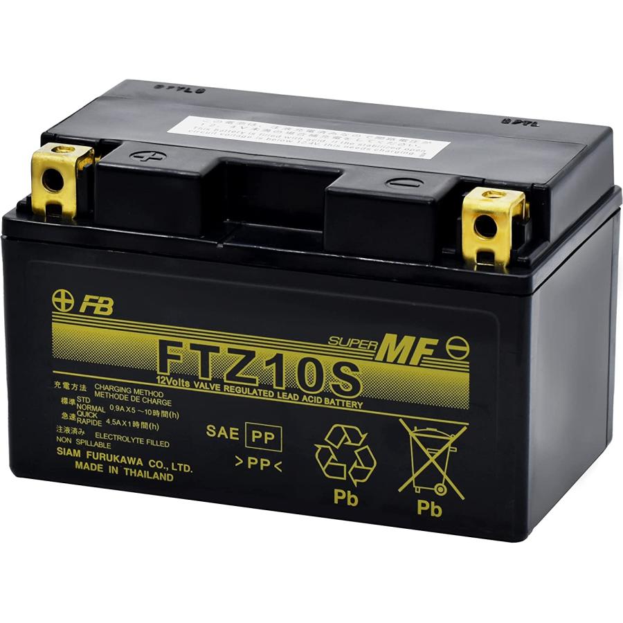 古河電池 FTZ10S 2輪用バッテリー Unleashシリーズ 液入り充電済み