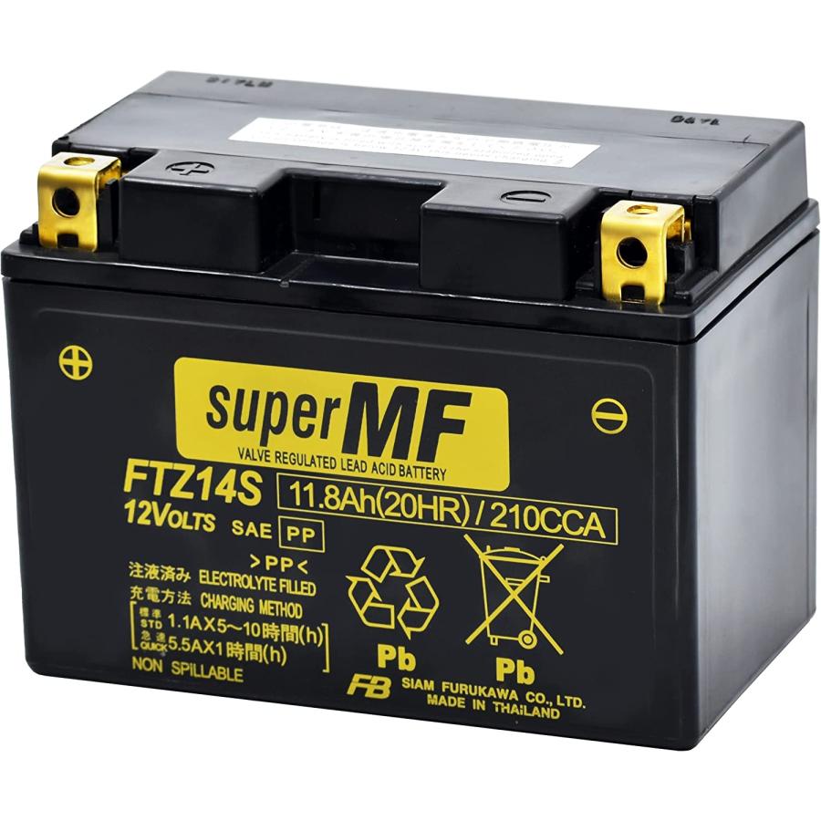 古河電池 FTZ14S 2輪用バッテリー Unleashシリーズ 液入り充電 古河電池 FTZ14S 2輪用バッテリー Unleashシリーズ 液入り充電