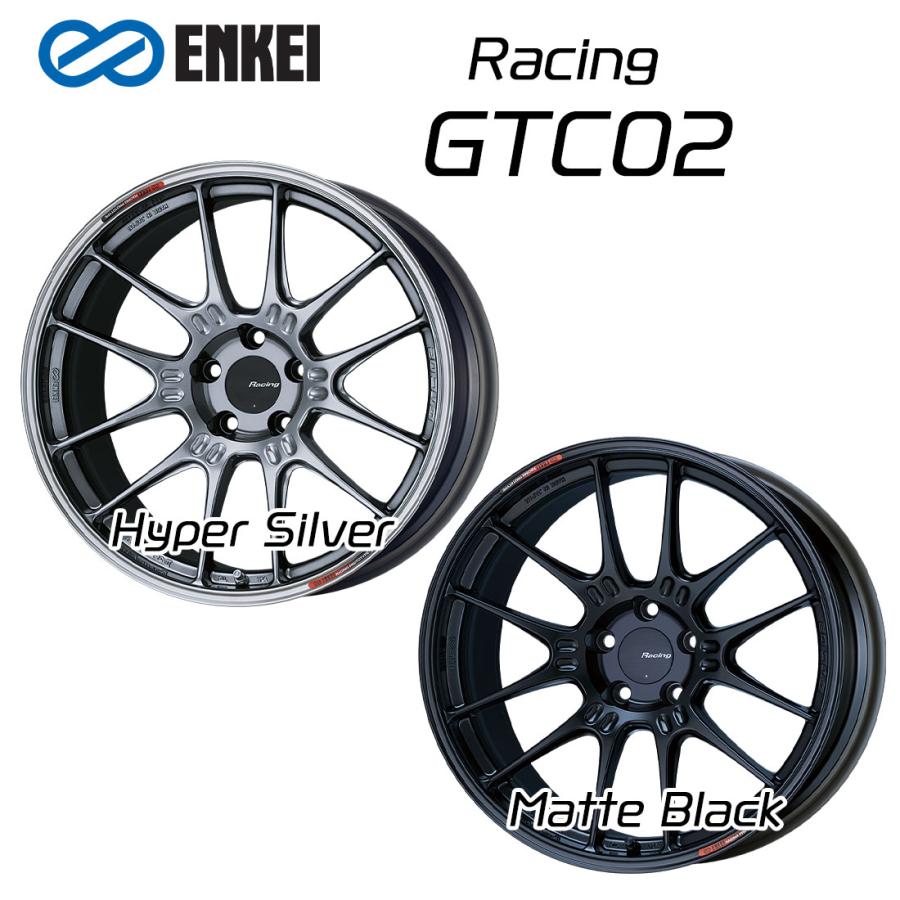 共豊 - エンケイ 車輪 一ころ GTC02 17in 9.0J ENKEI Racing 引っ敷き 黒いこと ご機嫌基準打数 しろがね色 車 かっこいい