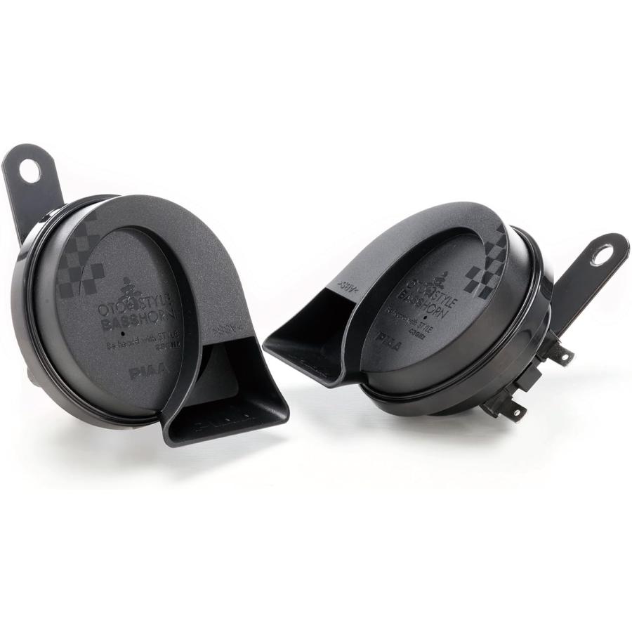 PIAA ホーン 390Hz＋430Hz BASS HORN 112dB 2個入 超重低音 渦巻型