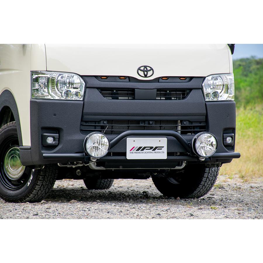 ハイエース 100系 バンパーガード フロント リア フォグランプ IPF JS-003 ハイエース用フォグランプステー トヨタ ハイエース(200系