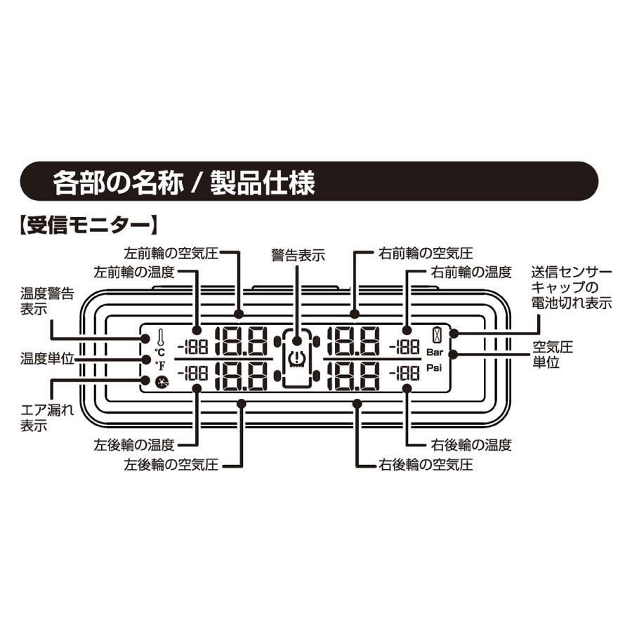 Kashimura（カシムラ） タイヤ空気圧センサー KD-220 エア漏れ 温度
