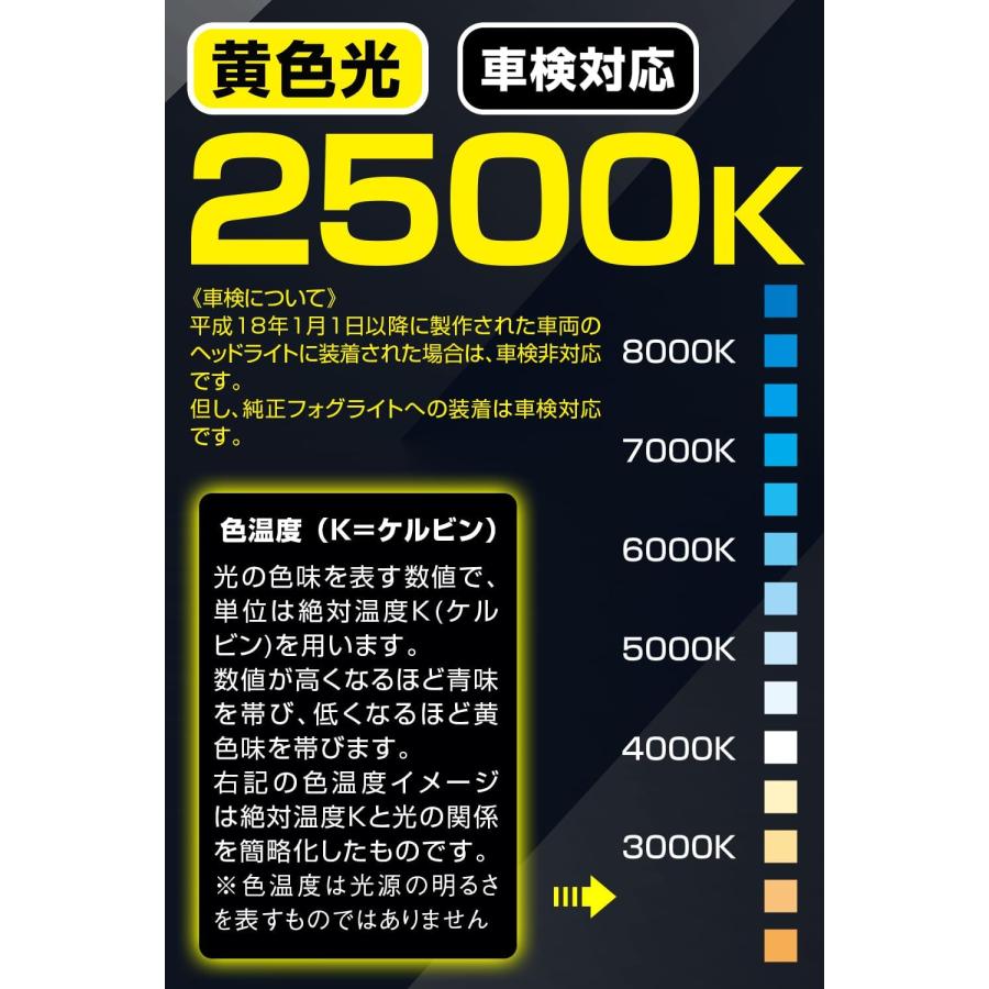 PIAA ヘッドライト/フォグランプ用 LED 2500K コントローラーレス