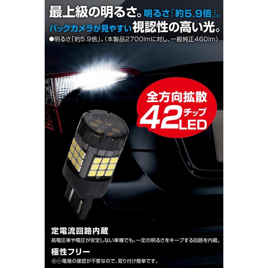 PIAA バックアップ用バルブ LED 6600K 超高照度化を実現 2700lm 12V