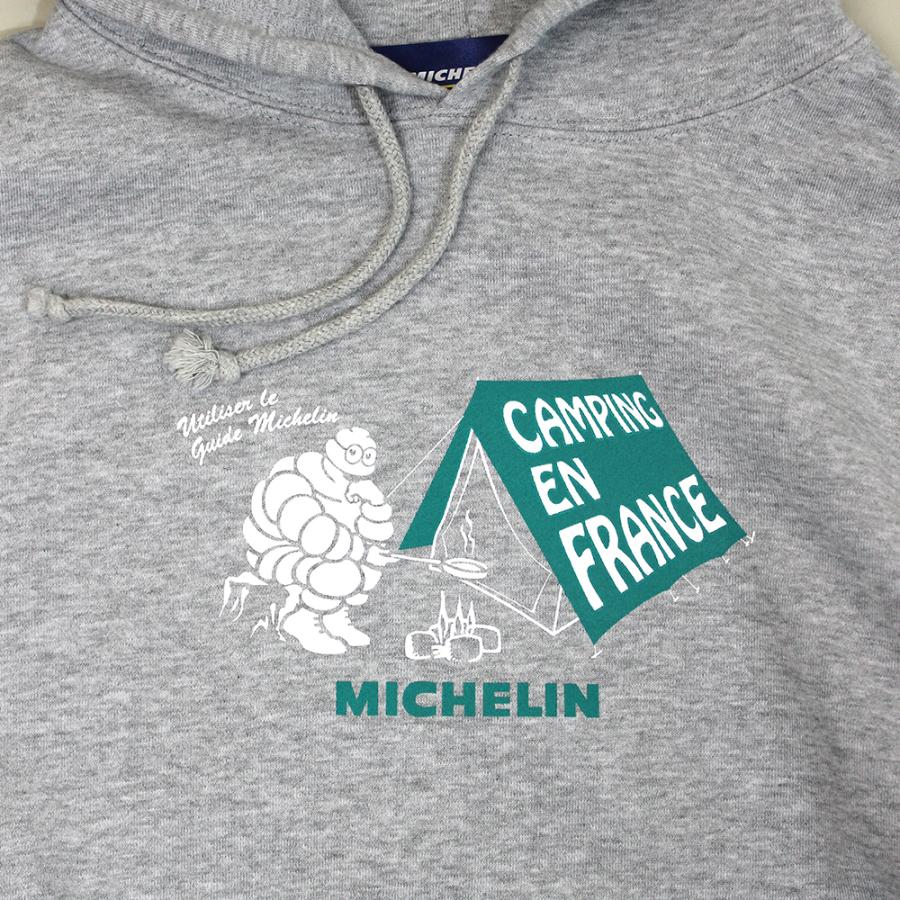 ミシュラン MICHELIN プルパーカー PO Sweat Hoodie / Camp / Michelin / Gray  グレー パーカー フード ビバンダム プルパーカー おしゃれ かっこいい｜norauto｜02