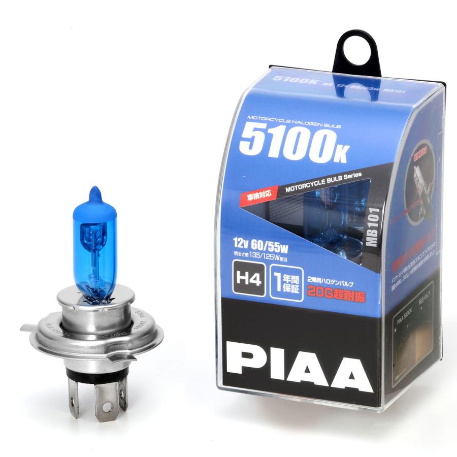 Piaa バイク用ヘッドライトバルブ ハロゲン 5100k 明るさ感135 125w H4 高耐震性能g 1年保証 1個入 Mb101 Norauto Paypayモール店 通販 Paypayモール