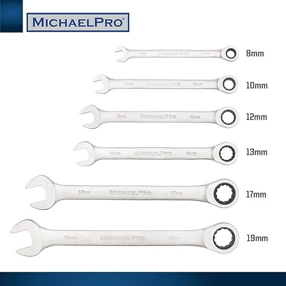 ラチェットコンビネーションレンチセット 7本セット MP001237 マイケルプロ 工具 整備用品 メンテナンス 修理 DIY MichaelPro |  | 06