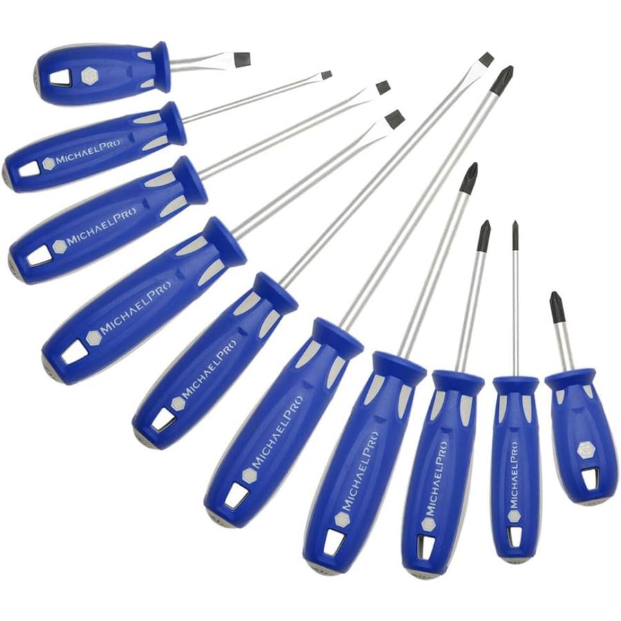 マグネット SAEドライバーセット(10本組) 工具 整備用品 メンテナンス 修理 DIY 自動車 軽自動車 大型車 MP002035 マイケルプロ MichaelPro | 