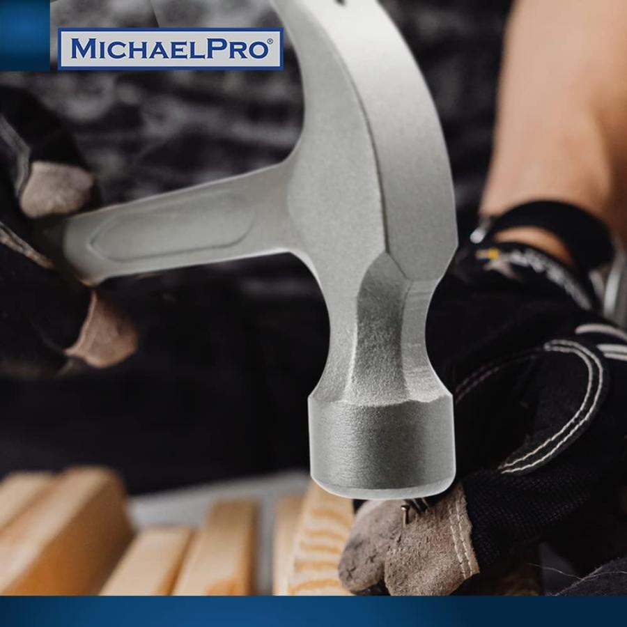 20オンス 高硬度一体成型くぎ抜きハンマー 頑丈なカーブ クロー