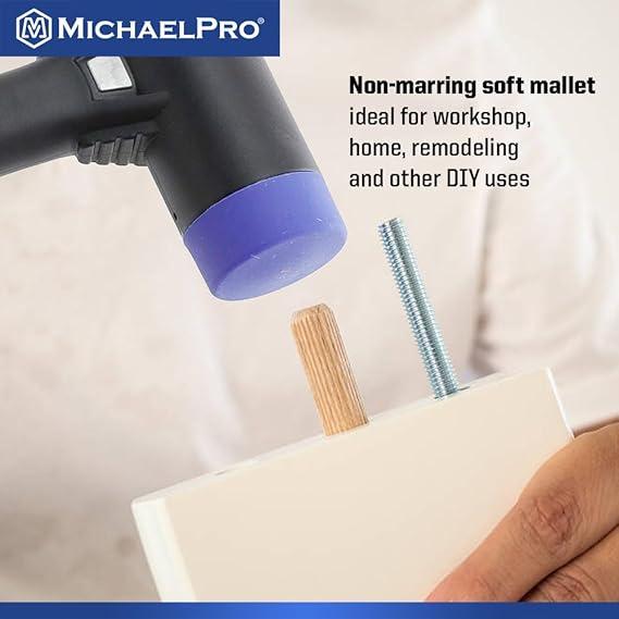13.6インチ 両面ソフトマレット プラスチックコンビハンマー バランスの取れたハンドル 耐衝撃&耐火性ヘッド マイケルプロ MP004026 工具 MichaelPro |  | 03