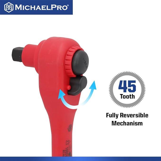 20ピース 1/2インチドライブ VDE 絶縁ソケットセット MP005048  マイケルプロ 工具 整備用品 メンテナンス 修理 DIY 自動車 軽自動車 大型車 MichaelPro |  | 06