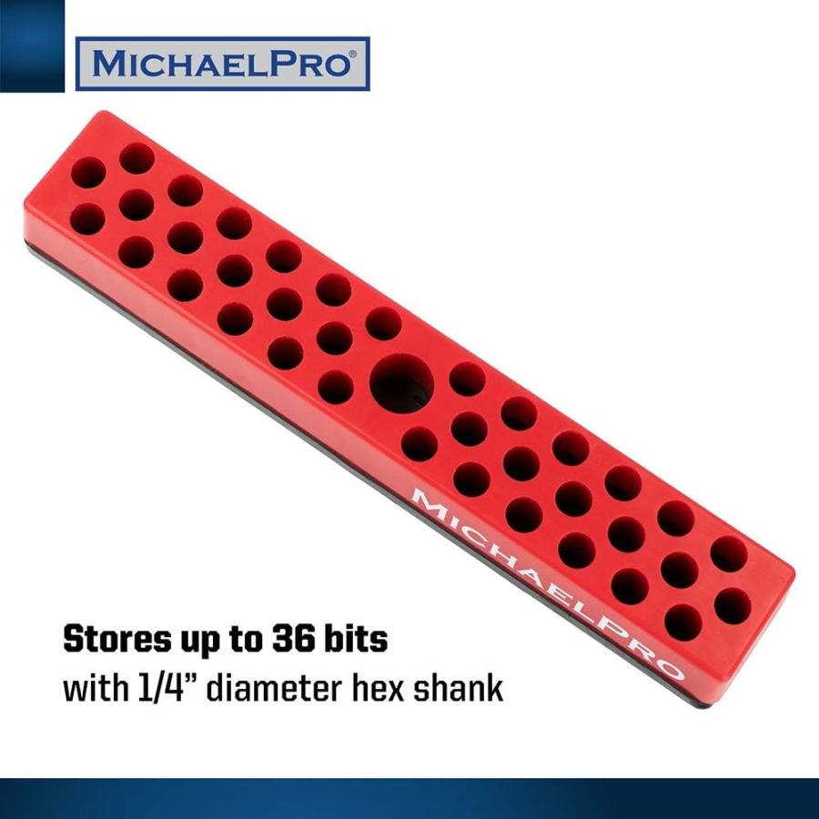 マグネット六角ビットホルダー 36点収納  マイケルプロ 工具 整備用品 メンテナンス 修理 DIY 自動車 軽自動車 大型車 MichaelPro |  | 02