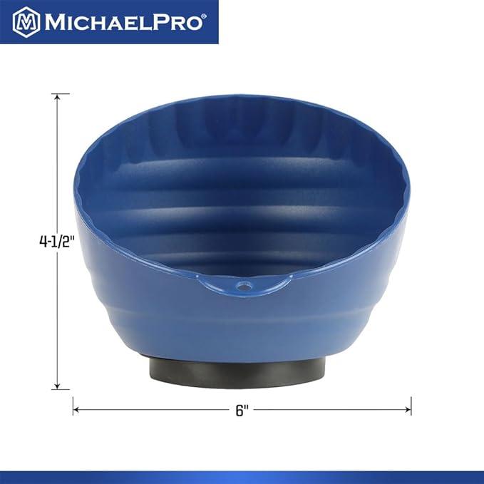 6インチ マグネットカップトレイ ナット ネジ ボルト等 小型工具に最適なパーツトレイ 強力マグネット付き マイケルプロ MichaelPro MPC014044 工具 整備用品 |  | 01